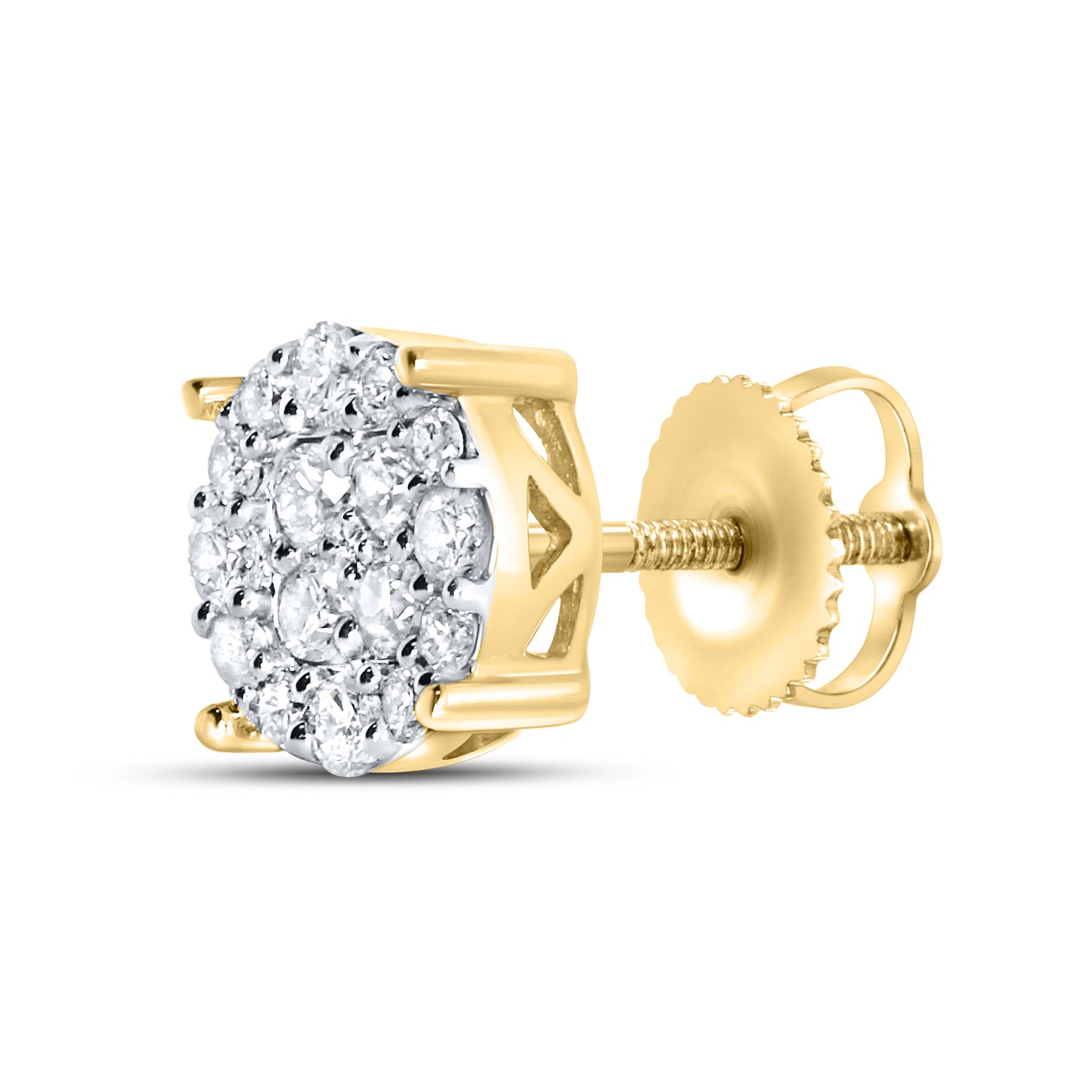 10kt Yellow Gold 0.49 CTW Natural Diamond Earrings