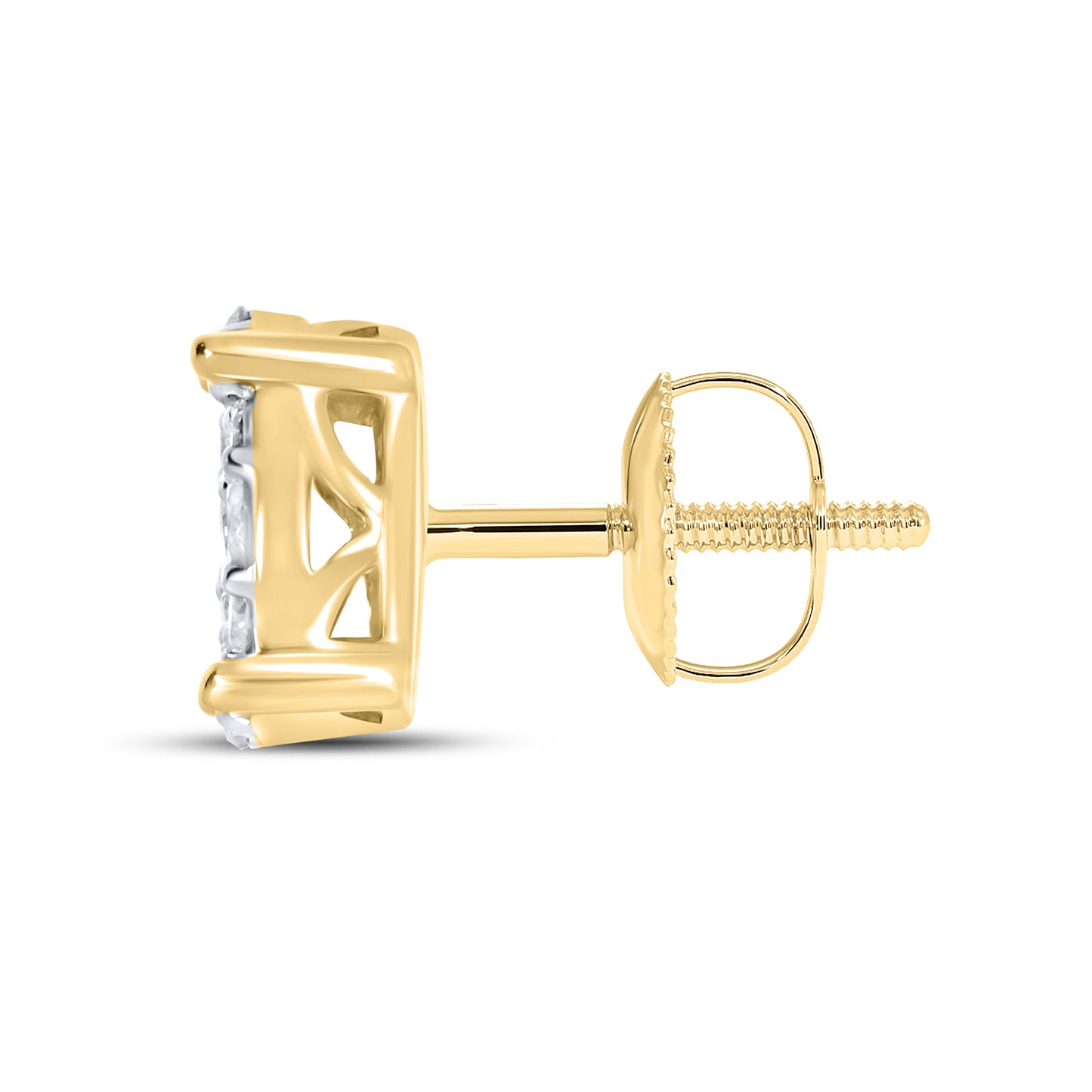 10kt Yellow Gold 0.49 CTW Natural Diamond Earrings