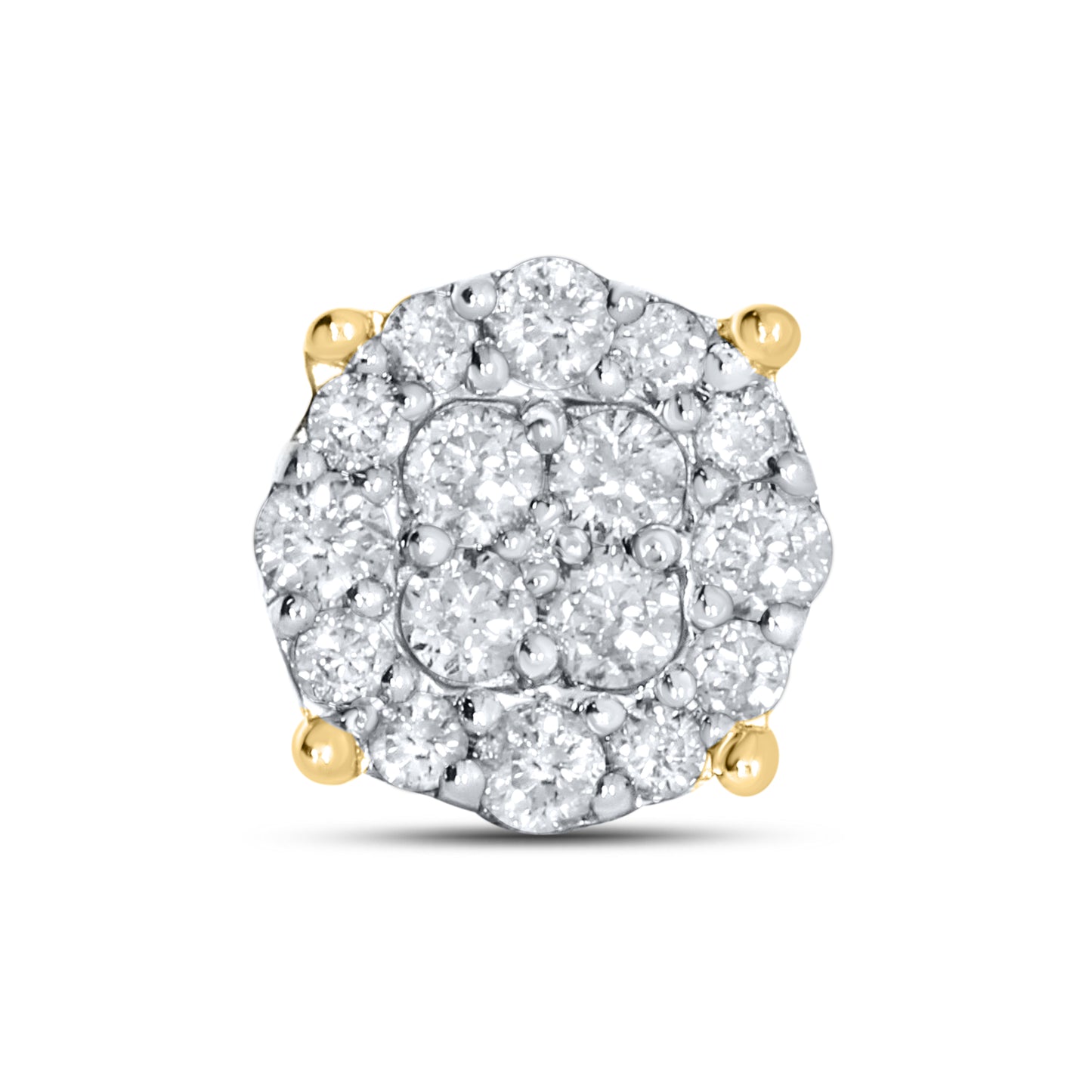 10kt Yellow Gold 0.49 CTW Natural Diamond Earrings