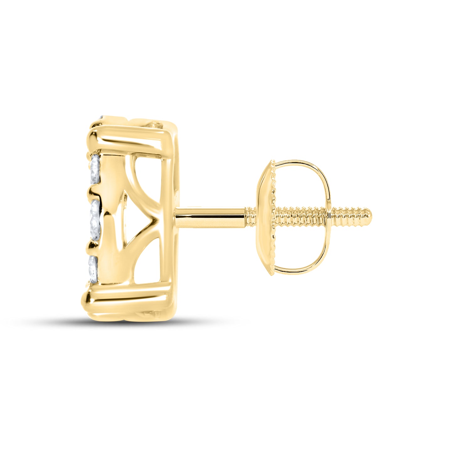 10kt Yellow Gold 0.76 CTW Natural Diamond Earrings