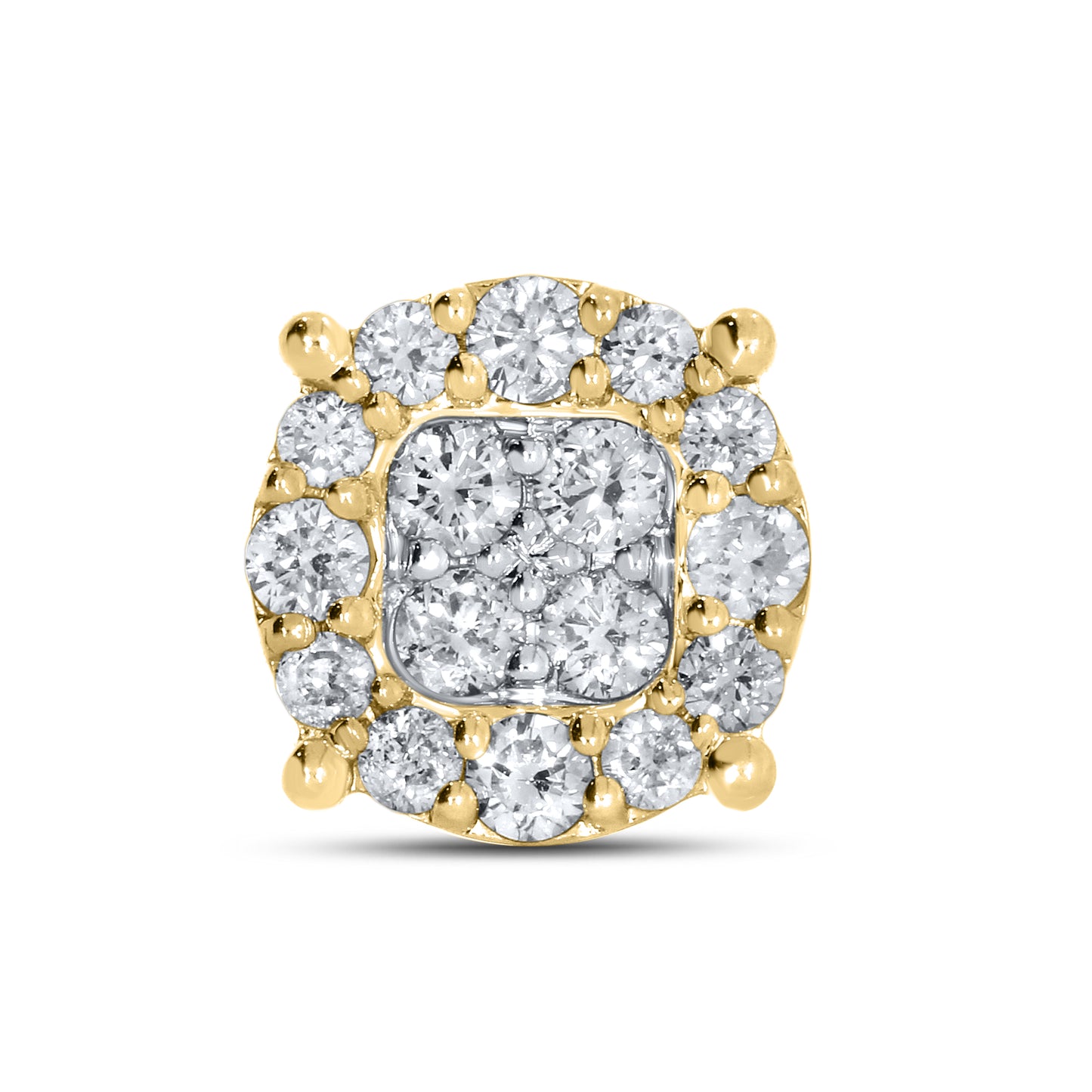 10kt Yellow Gold 0.76 CTW Natural Diamond Earrings