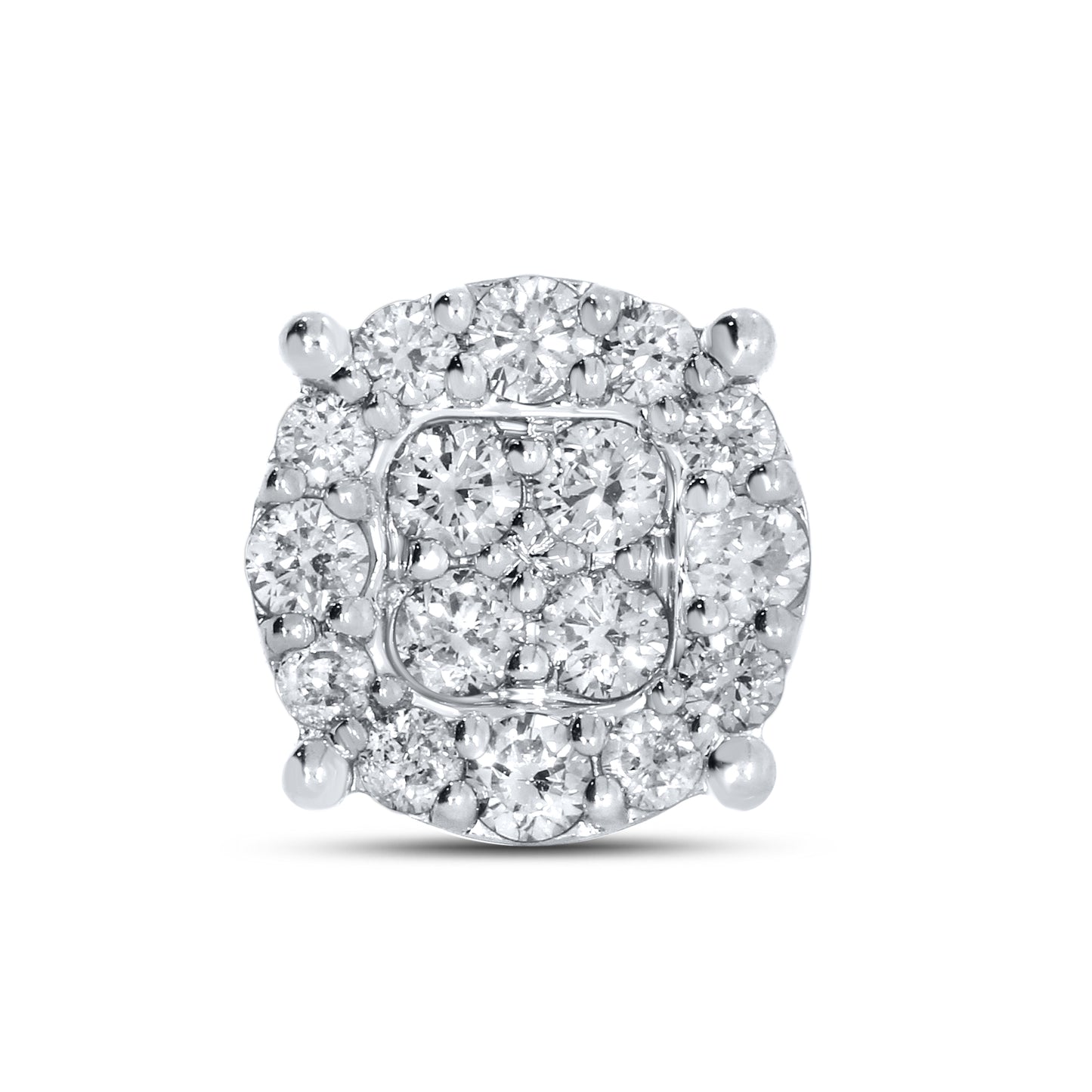 10kt white gold 0.77ctw  Diamond Earrings