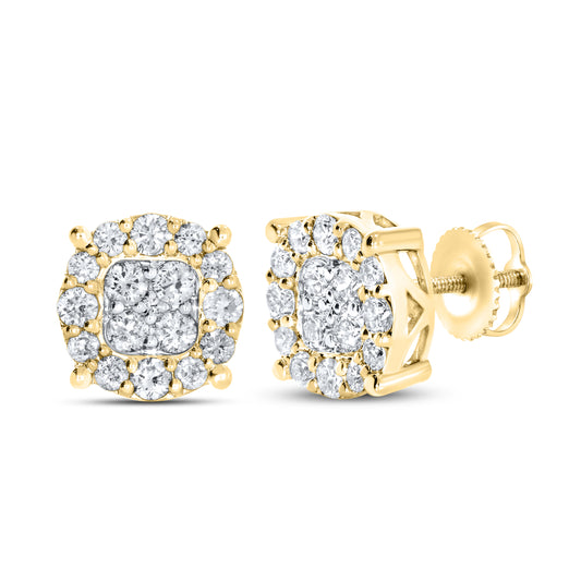 10kt Yellow Gold 1.04 CTW Natural Diamond Earrings