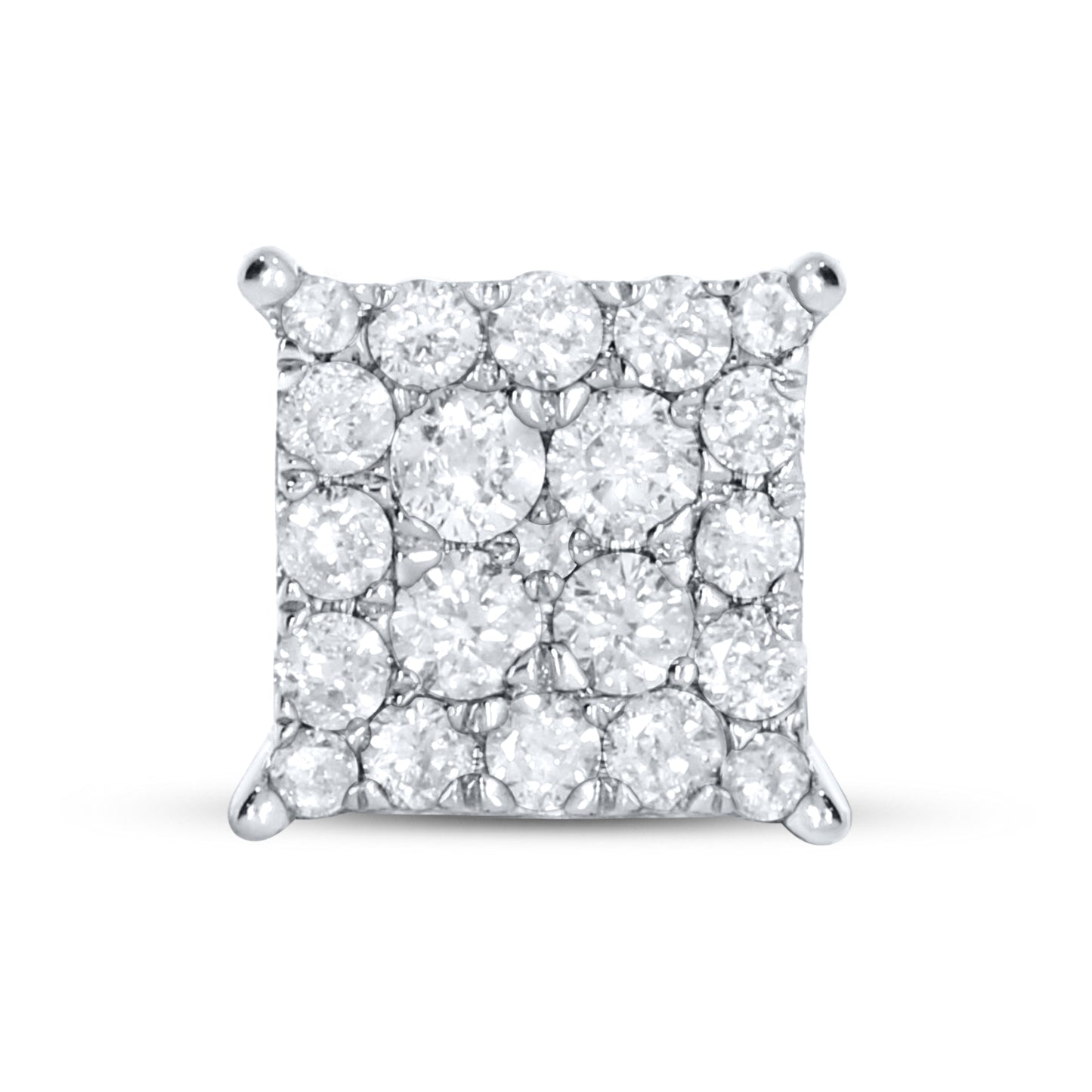 10kt White Gold 0.25 CTW Natural Diamond Earrings