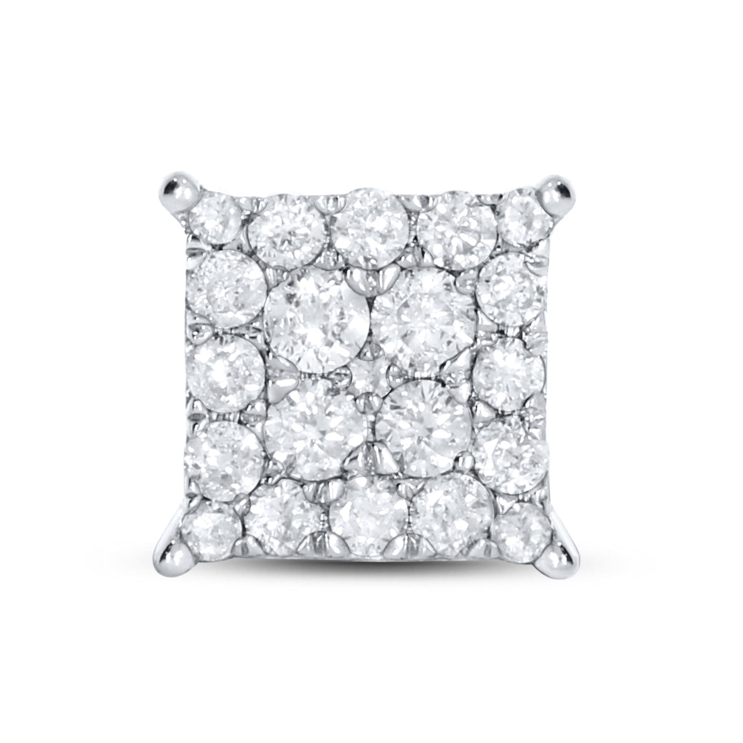 10kt white gold 0.49ctw Diamond Earrings