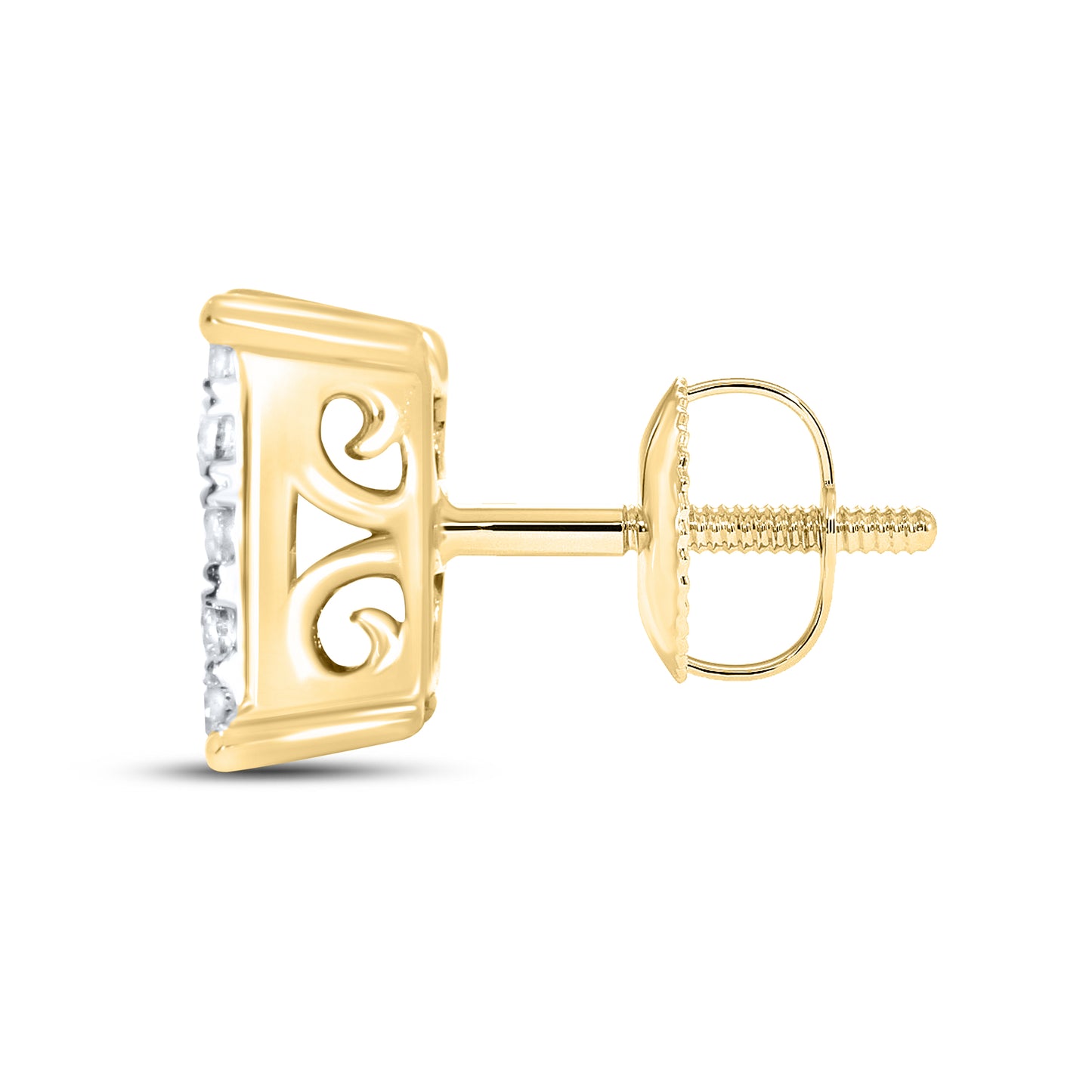 10kt Yellow Gold 0.72 CTW Natural Diamond Earrings