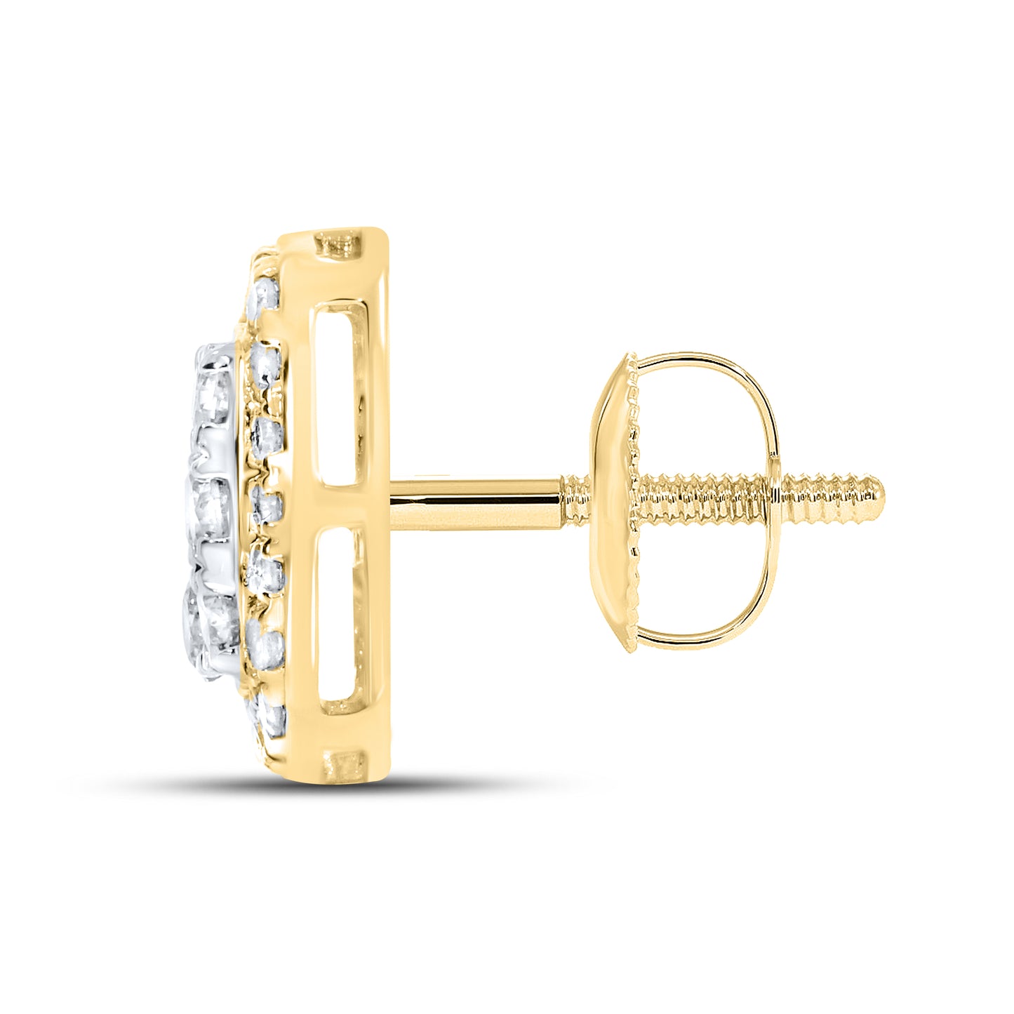 10kt Yellow Gold 0.94 CTW Natural Diamond Earrings