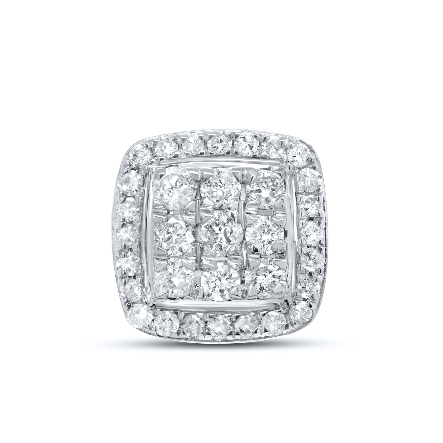 10kt white gold 0.98ctw  Diamond Earrings
