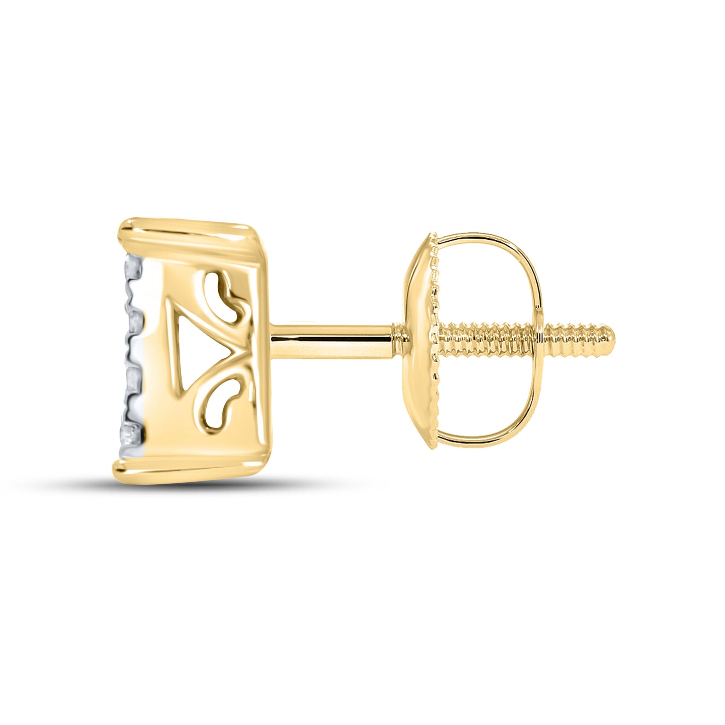 10kt Yellow Gold 0.25 CTW Natural Diamond Earrings