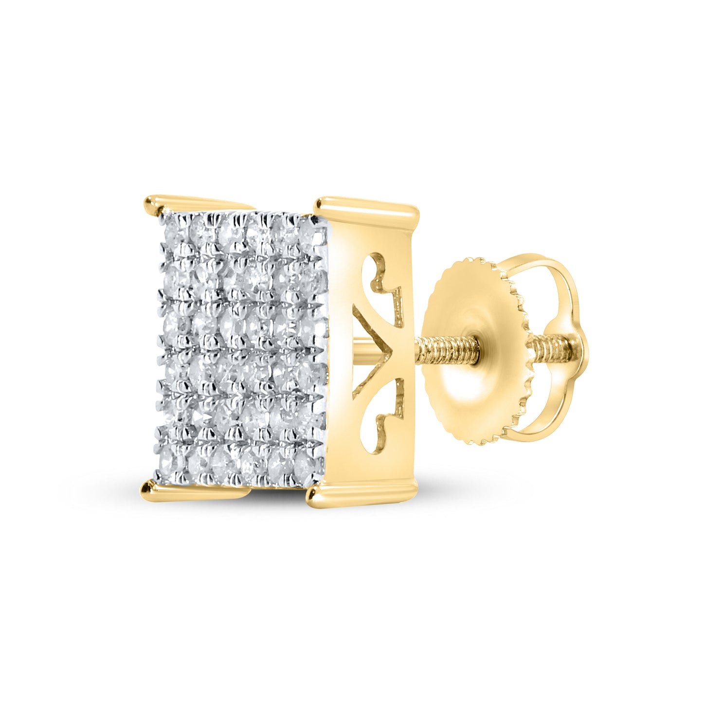 10kt Yellow Gold 0.53 CTW Natural Diamond Earrings