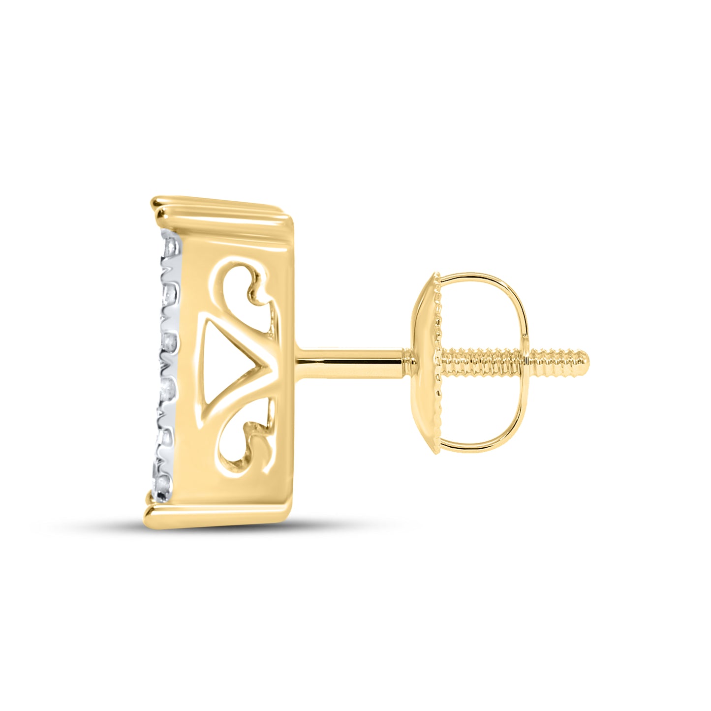 10kt Yellow Gold 0.53 CTW Natural Diamond Earrings