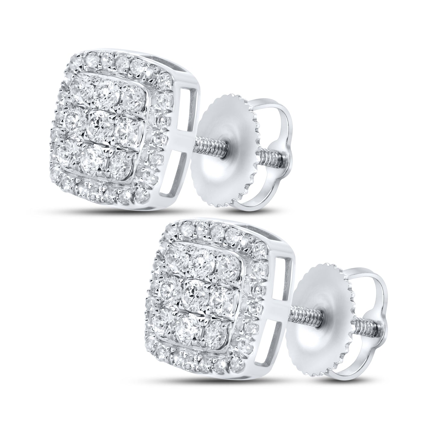 10kt white gold 0.47ctw  Diamond Earrings