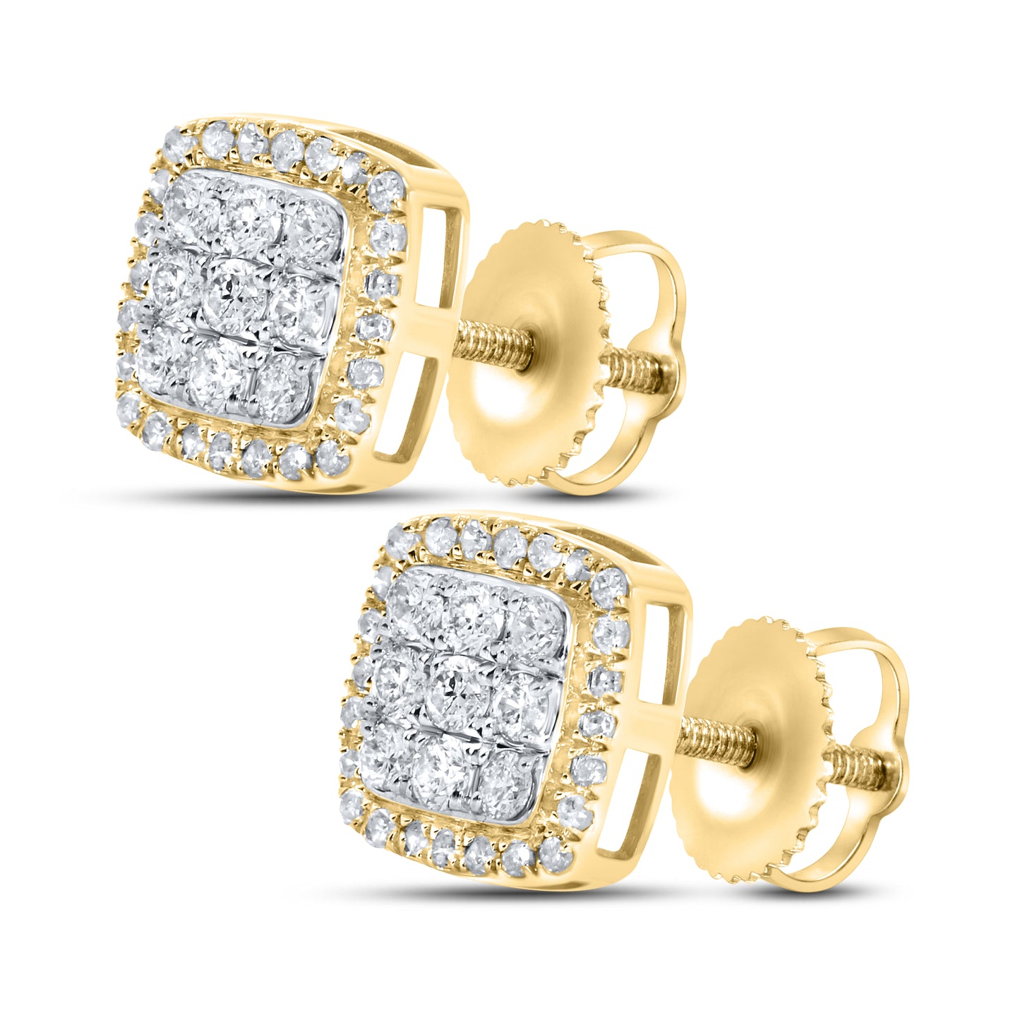 10kt yellow gold 0.48ctw Diamond Earrings