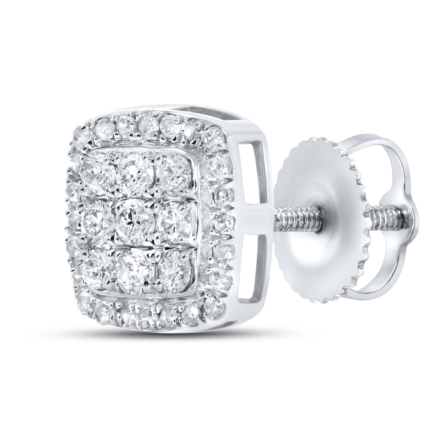 10kt white gold 0.47ctw  Diamond Earrings