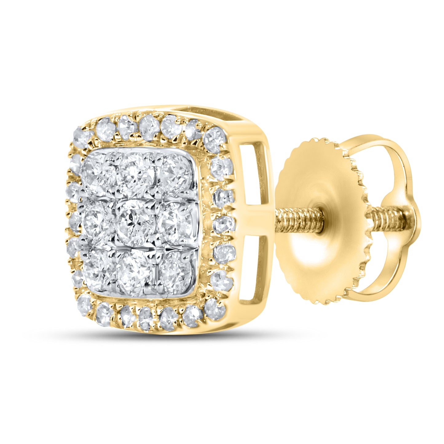 10kt yellow gold 0.48ctw Diamond Earrings