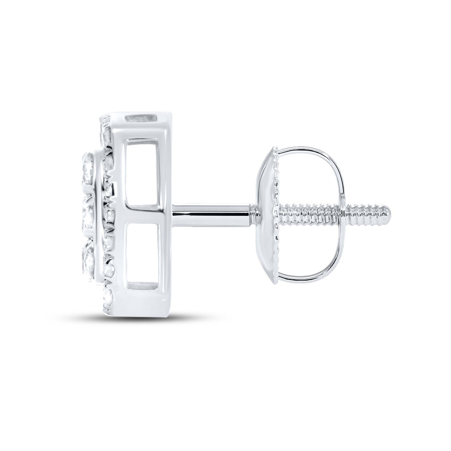 10kt white gold 0.47ctw  Diamond Earrings