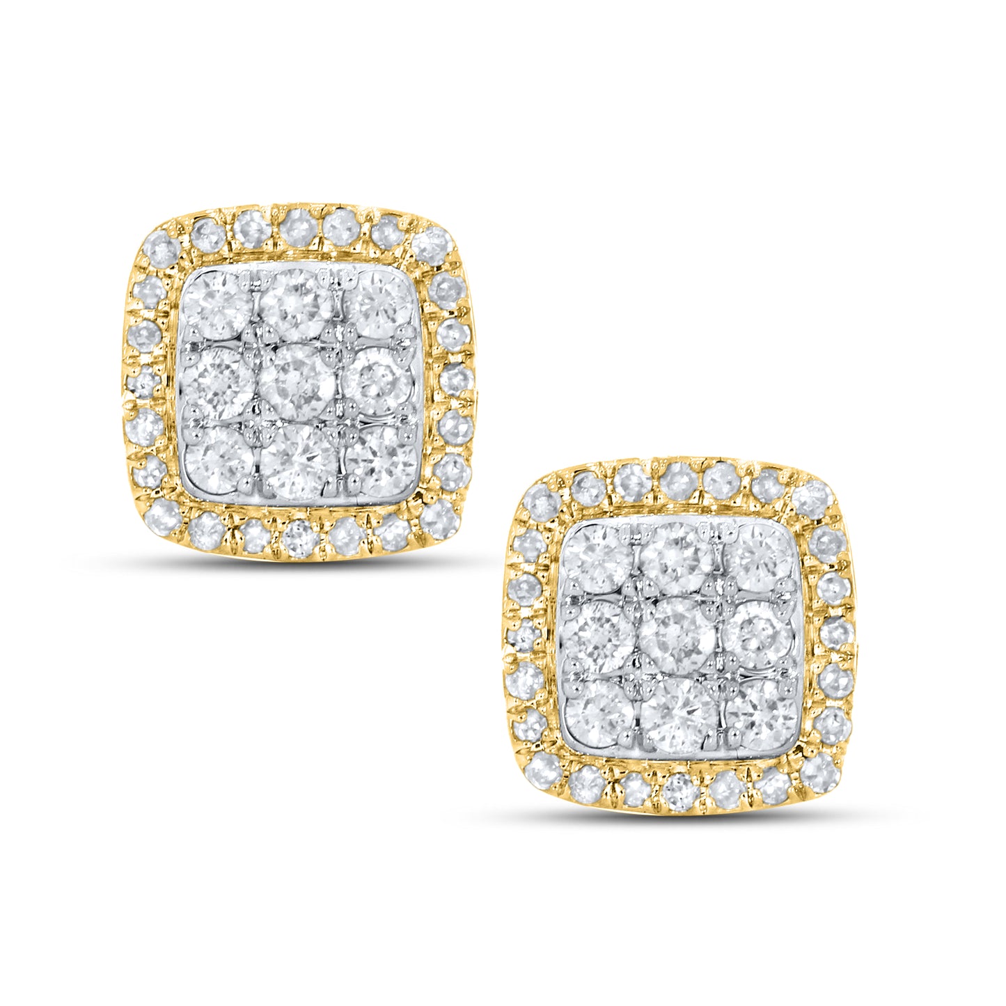 10kt yellow gold 0.48ctw Diamond Earrings