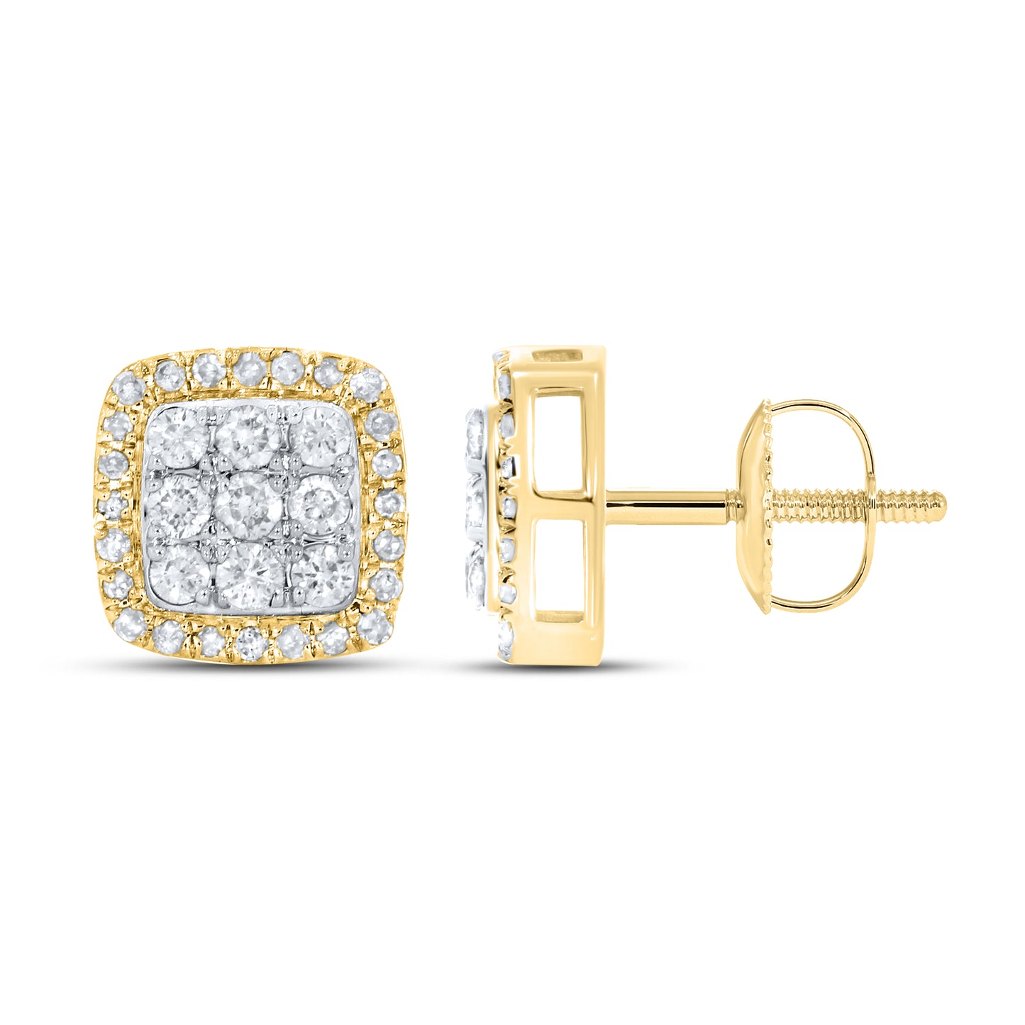 10kt yellow gold 0.48ctw Diamond Earrings