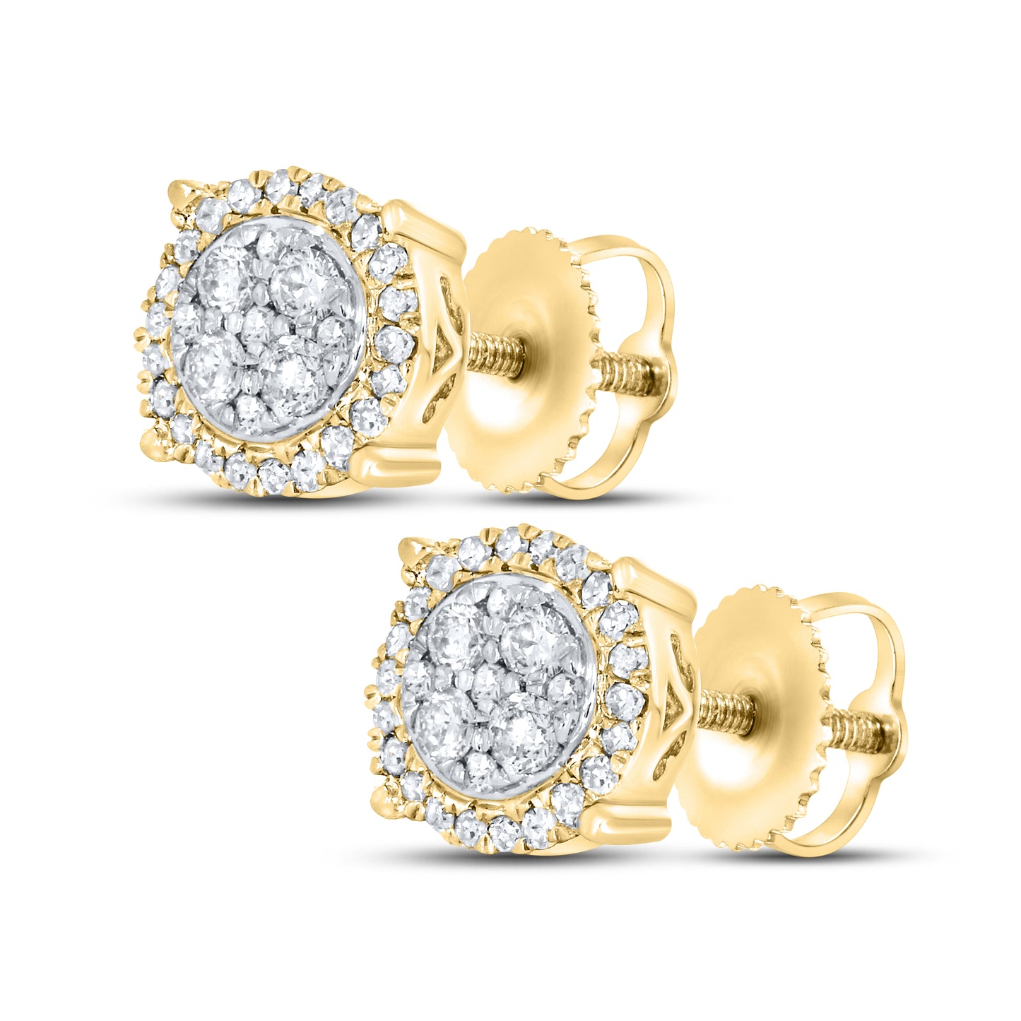 10kt yellow gold 0.28ctw Diamond Earrings