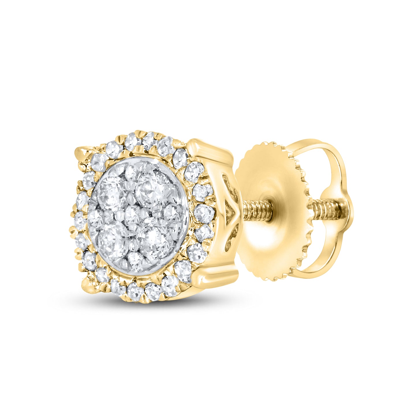 10kt yellow gold 0.28ctw Diamond Earrings