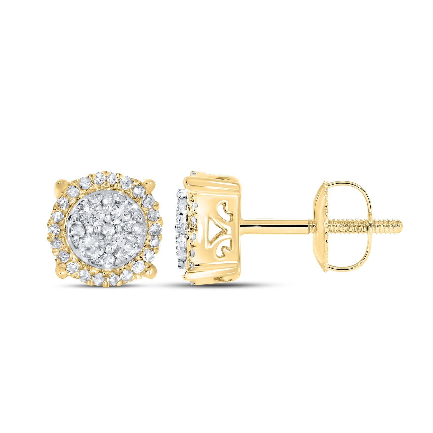10kt yellow gold 0.28ctw Diamond Earrings