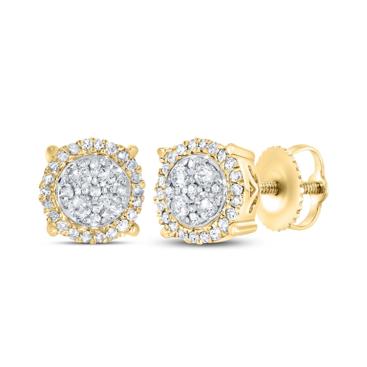 10kt yellow gold 0.28ctw Diamond Earrings