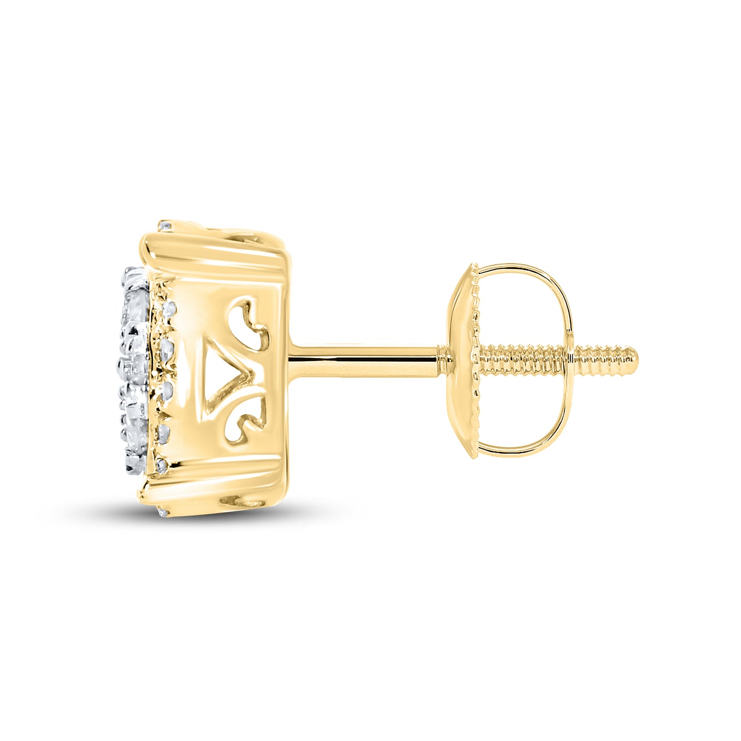 10kt Yellow Gold 0.45 CTW Natural Diamond Earrings