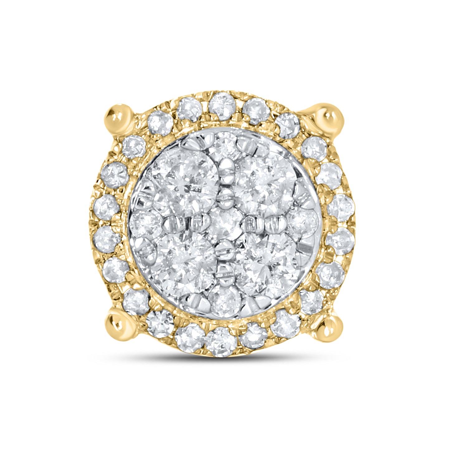 10kt Yellow Gold 0.45 CTW Natural Diamond Earrings