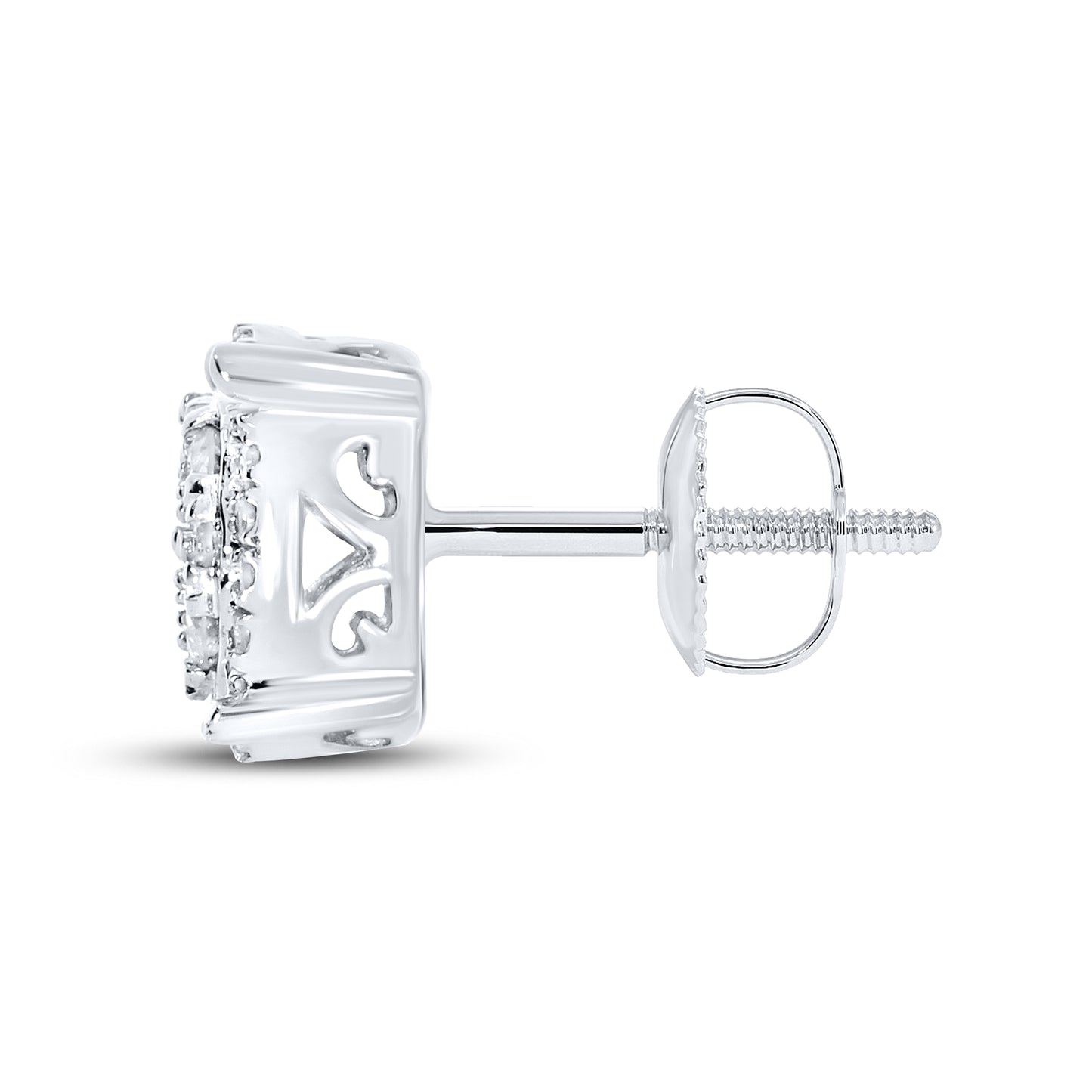 10kt white gold 0.43ctw Diamond Earrings