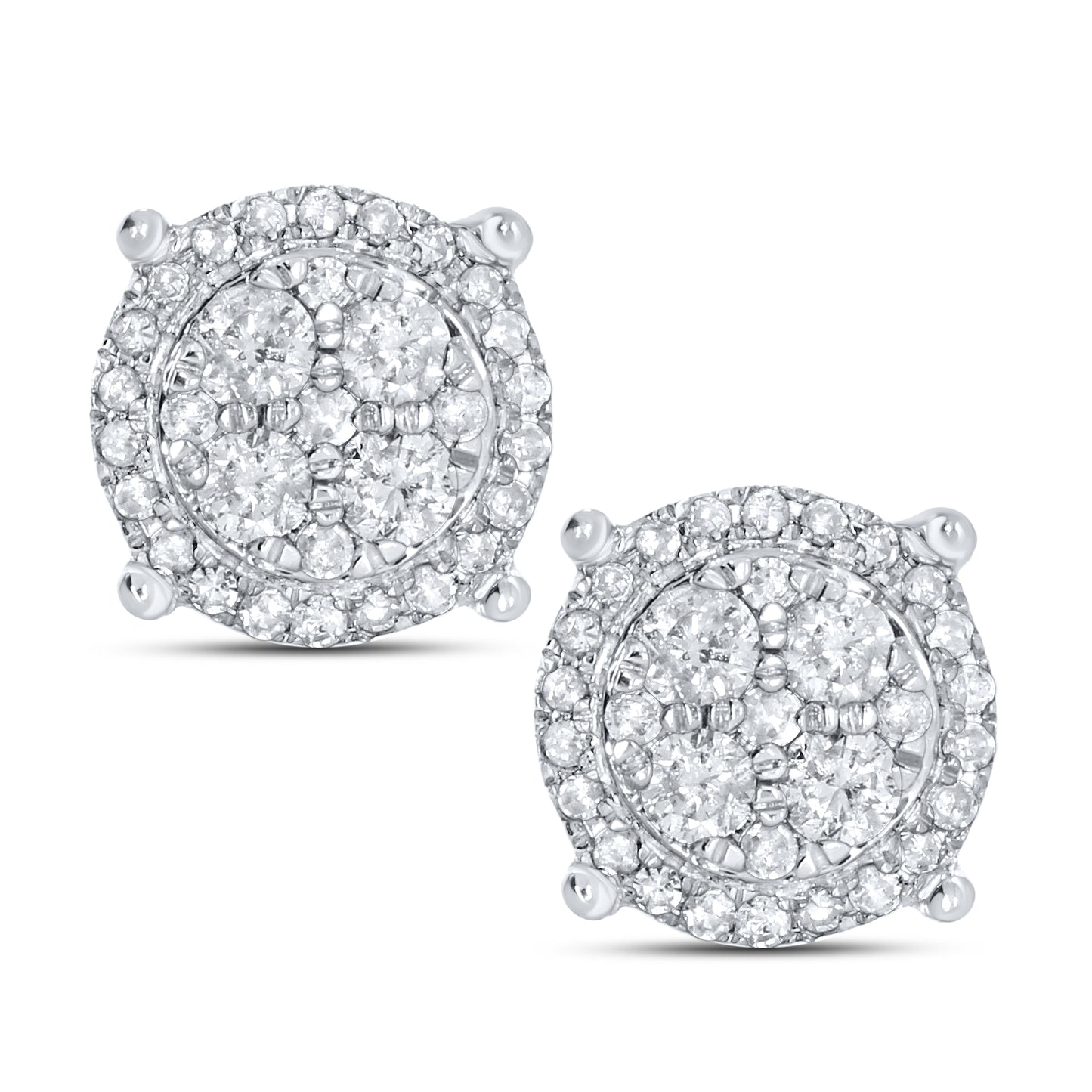 10kt white gold 0.43ctw Diamond Earrings