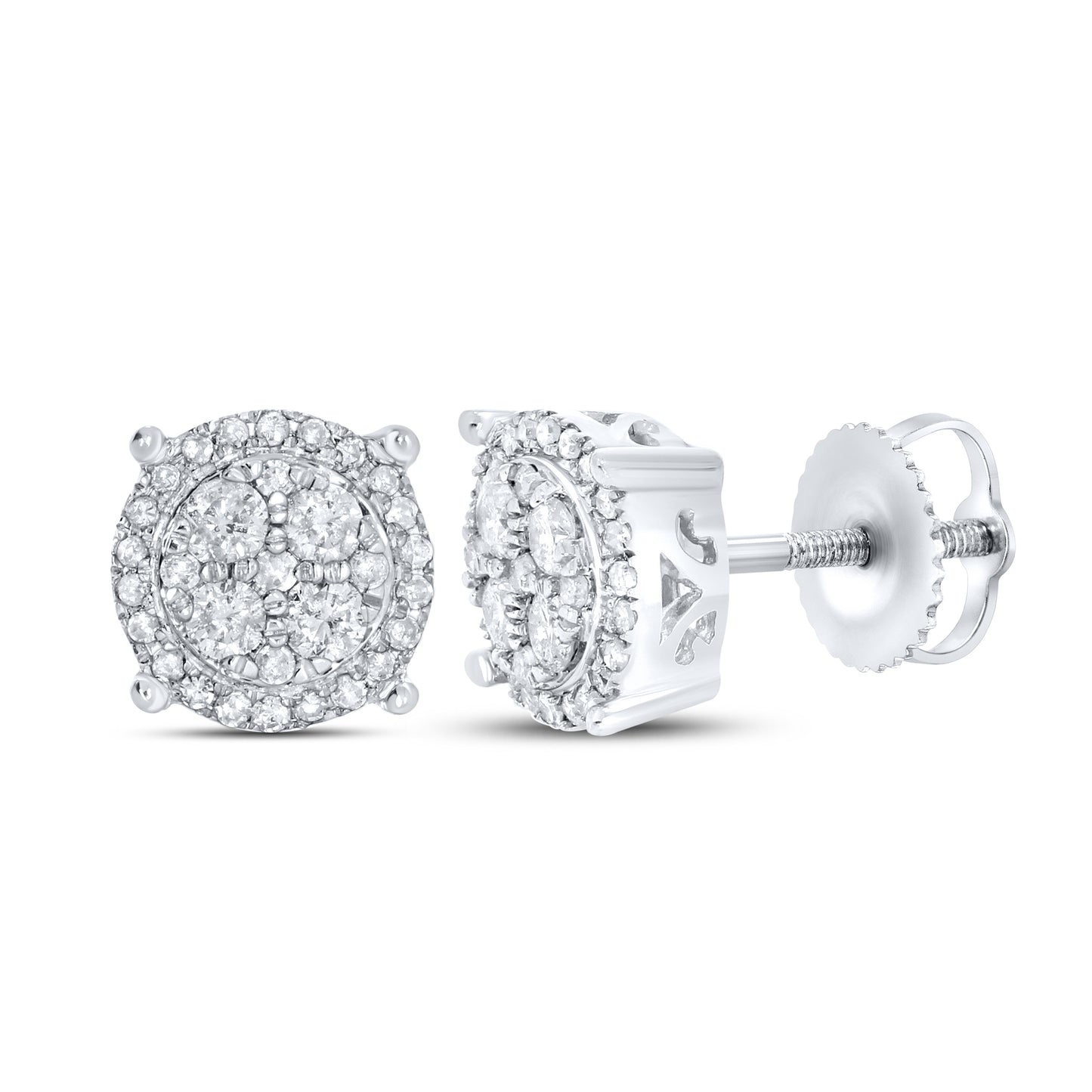 10kt white gold 0.43ctw Diamond Earrings