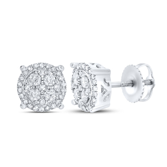 10kt white gold 0.43ctw Diamond Earrings