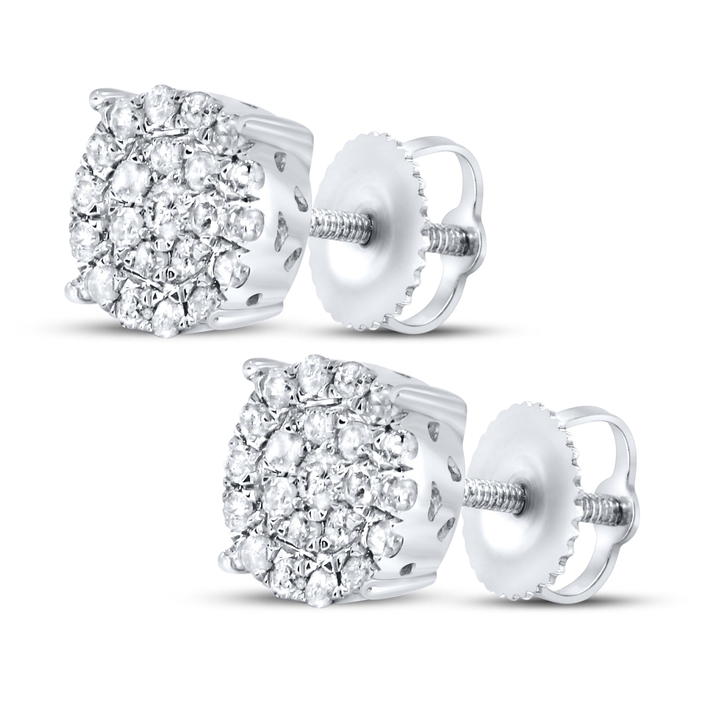 10kt White Gold 0.23 CTW Diamond Earrings