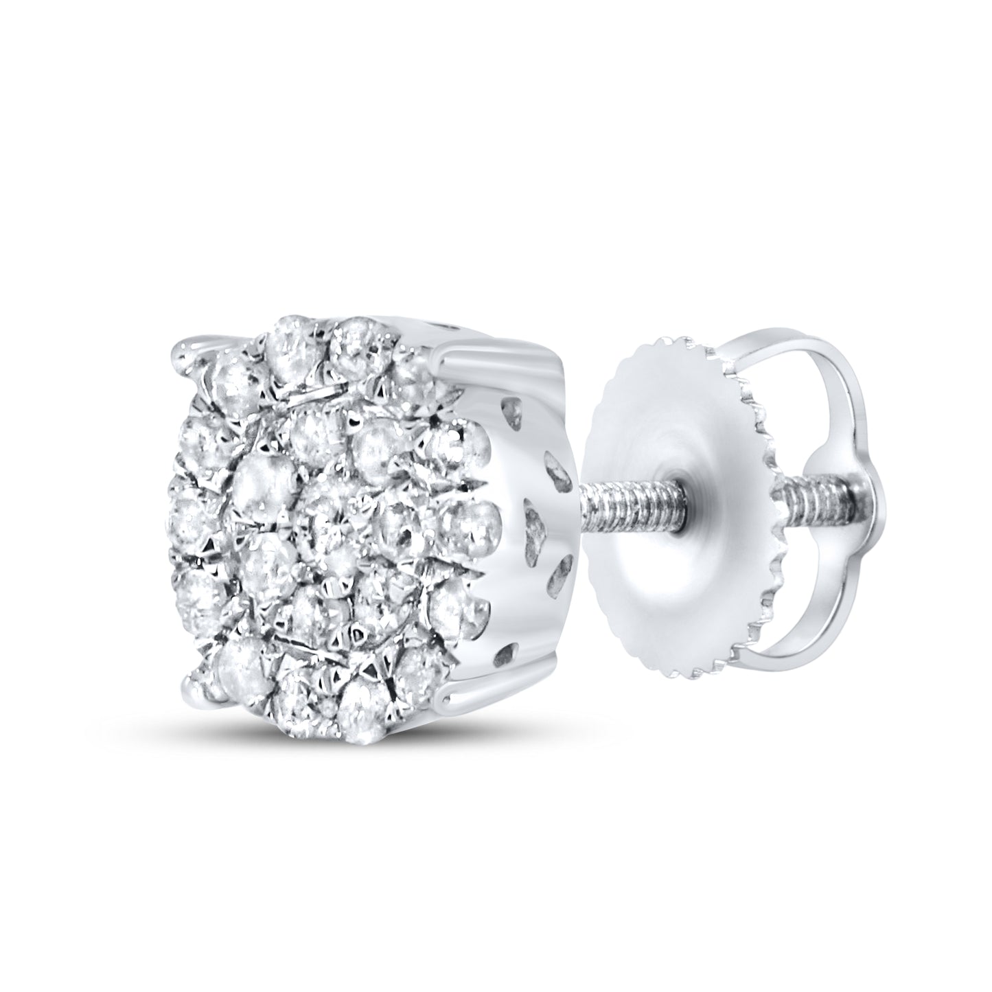 10kt White Gold 0.23 CTW Diamond Earrings