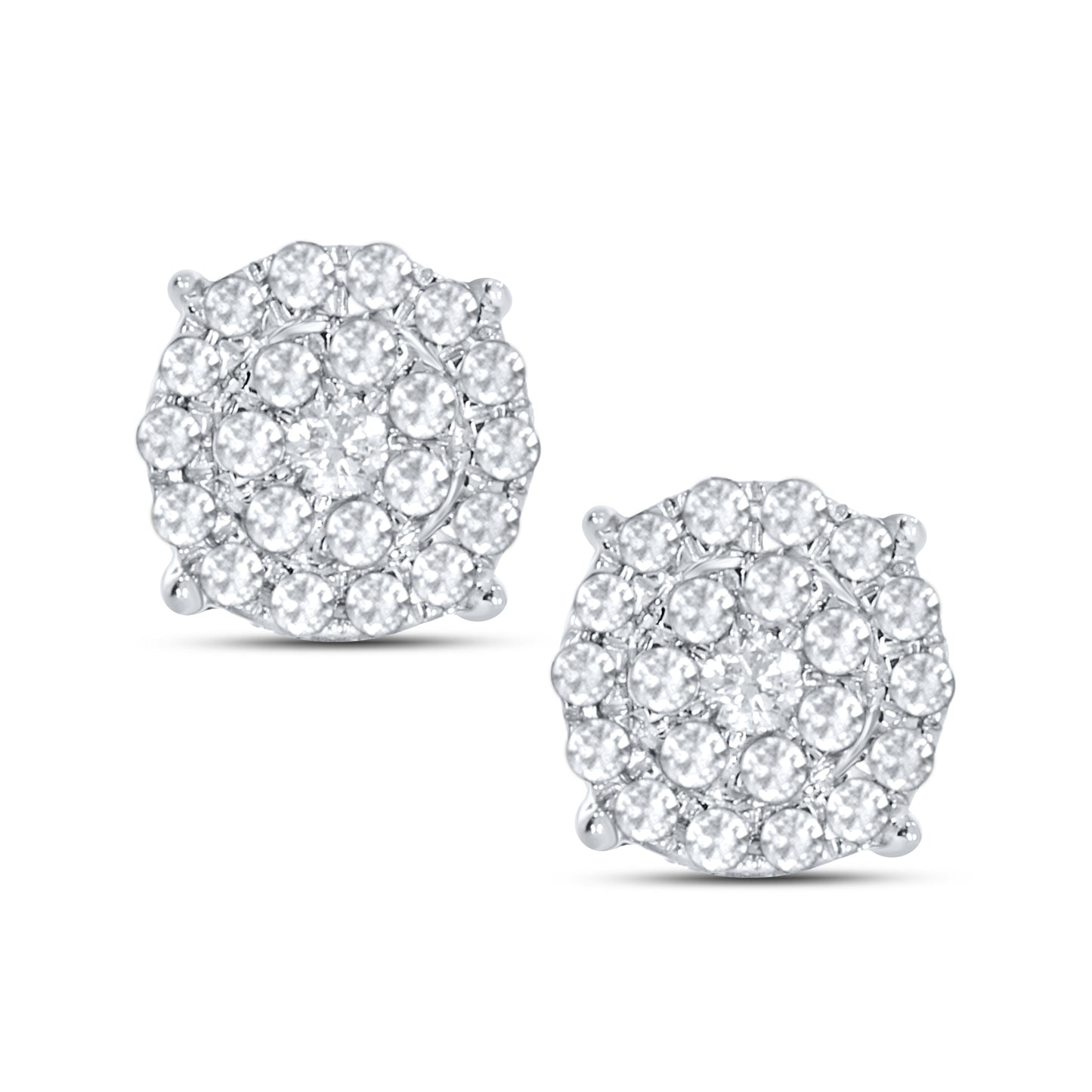 10kt White Gold 0.23 CTW Diamond Earrings