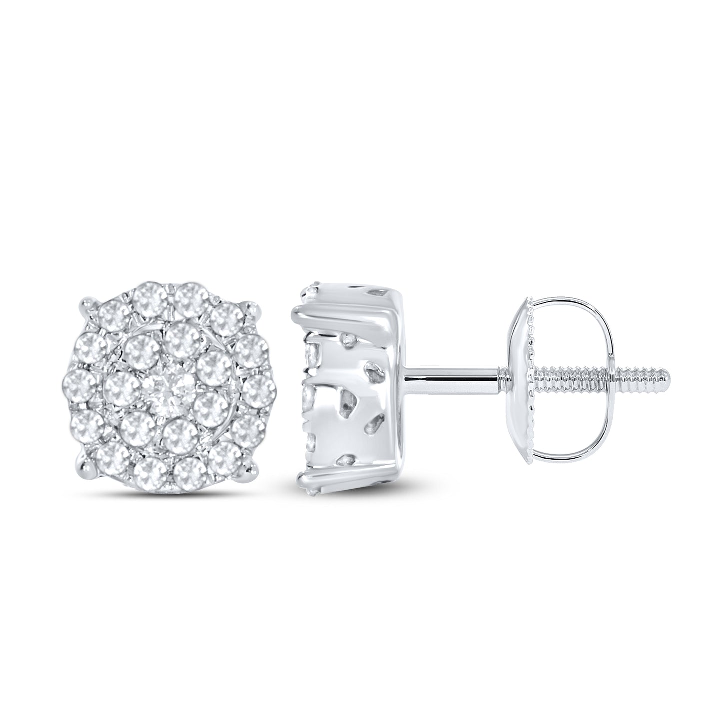 10kt White Gold 0.23 CTW Diamond Earrings