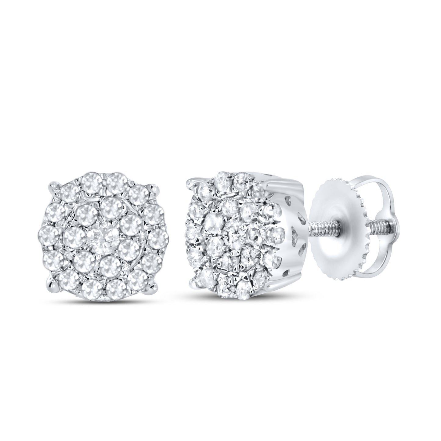 10kt White Gold 0.23 CTW Diamond Earrings