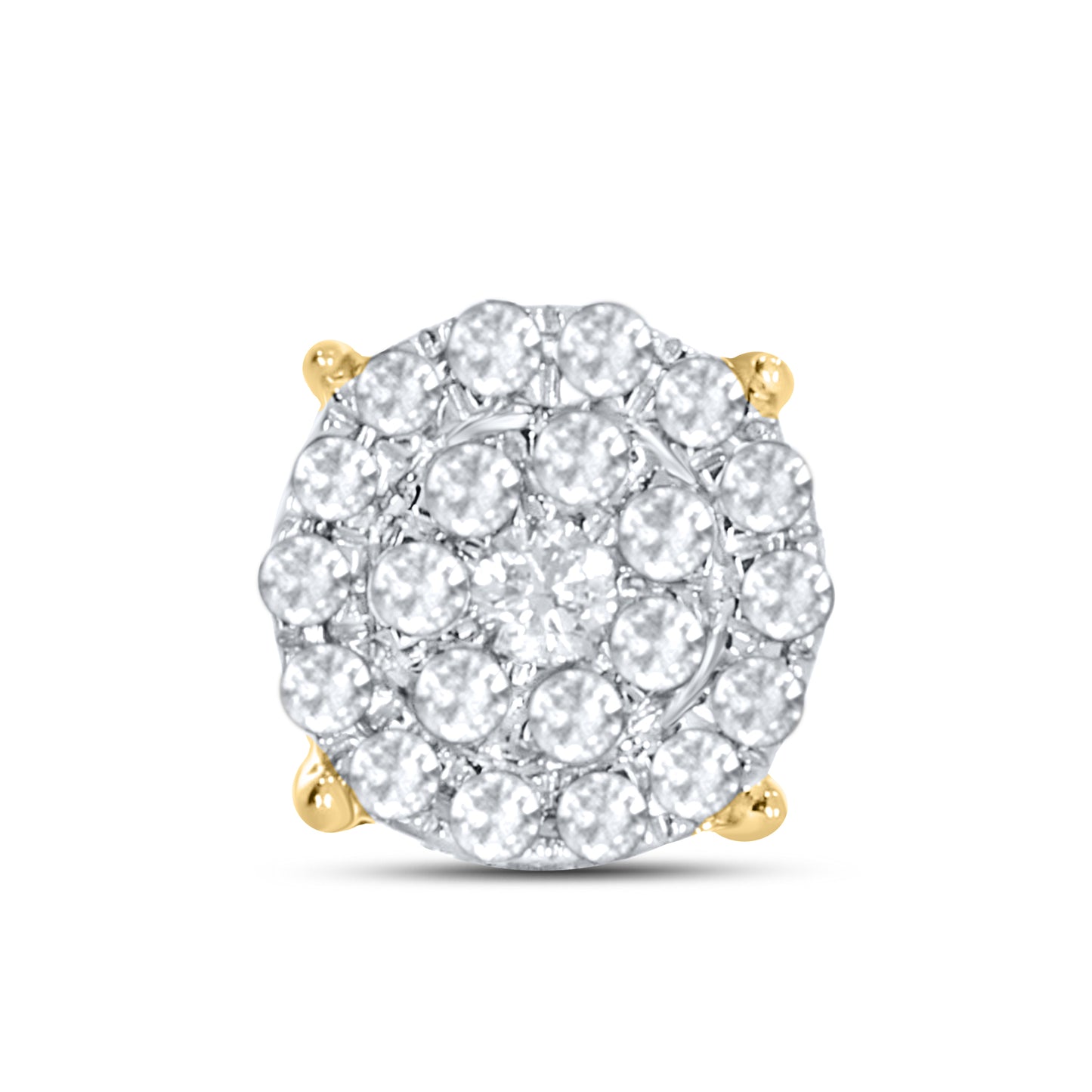 10kt Yellow Gold 0.22 CTW Natural Diamond Earrings