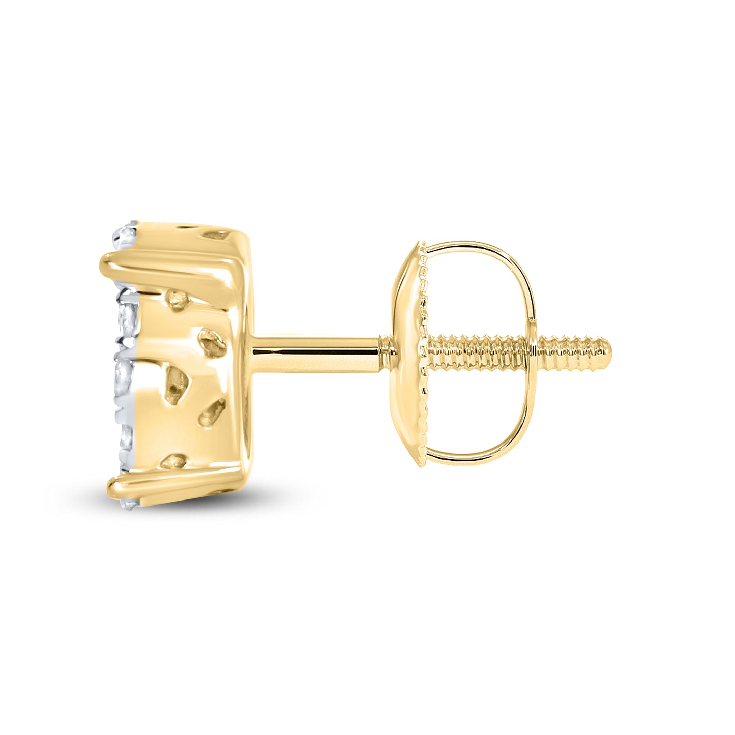 10kt Yellow Gold 0.22 CTW Natural Diamond Earrings