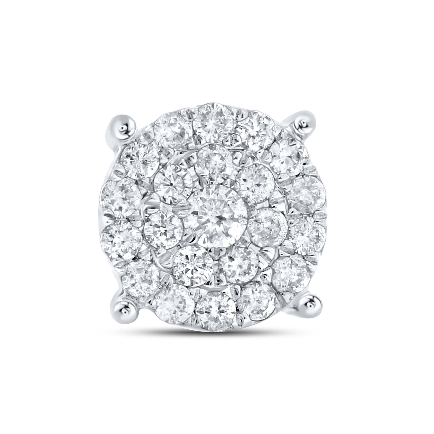 10kt white gold 0.74ctw Diamond Earrings