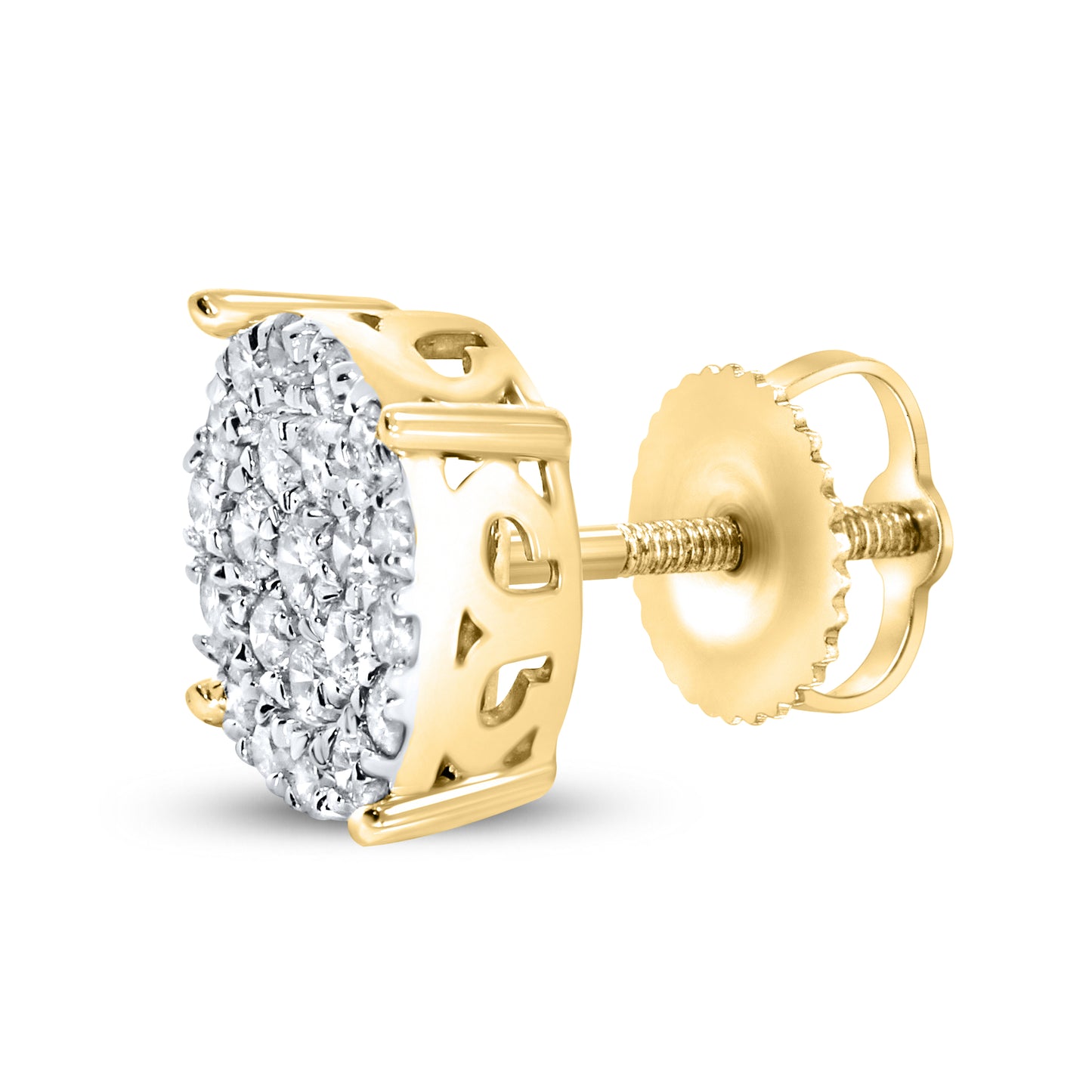 10kt Yellow Gold 0.74 CTW Natural Diamond Earrings