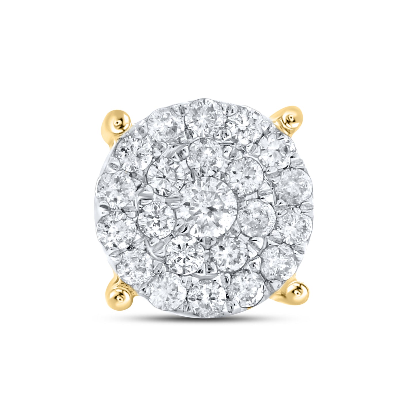 10kt Yellow Gold 0.74 CTW Natural Diamond Earrings