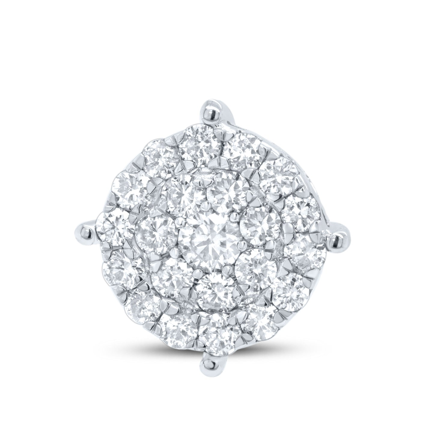 10kt white gold 2.07ctw Diamond Earrings
