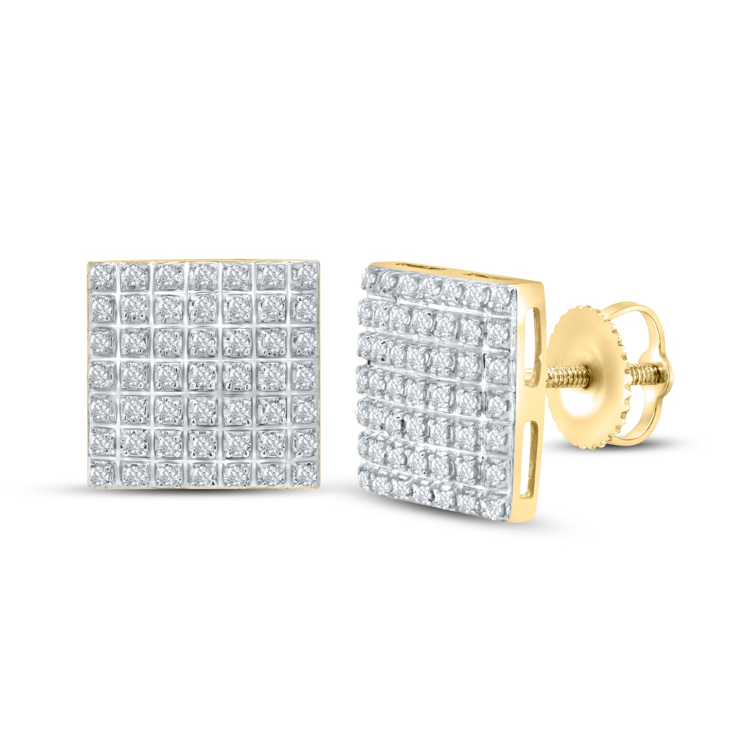 10kt Yellow Gold 0.29 CTW Natural Diamond Earrings