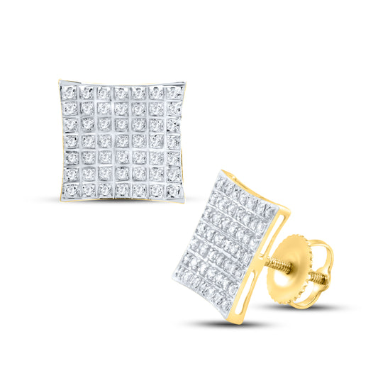 10kt Yellow Gold 0.29 CTW Natural Diamond Earrings