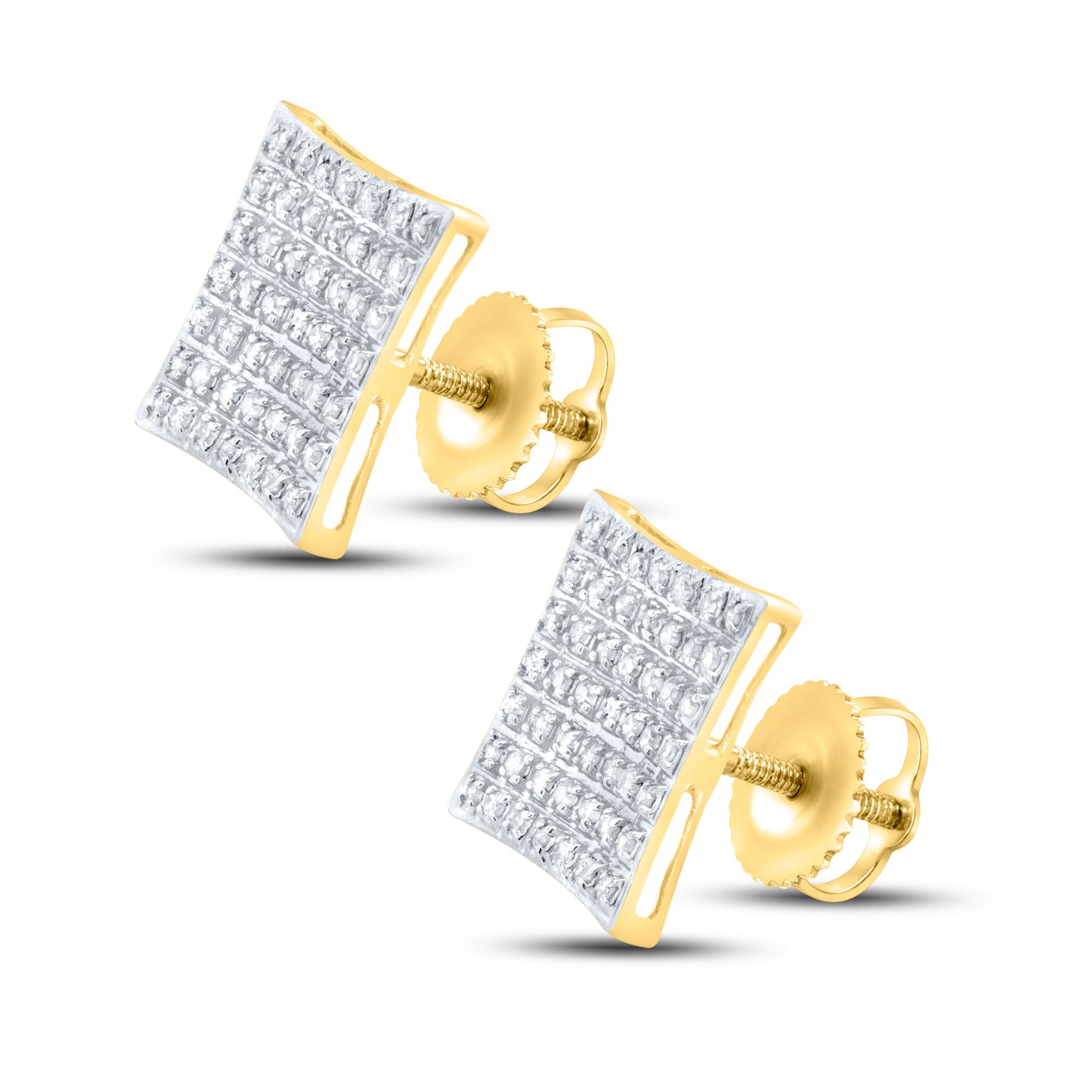 10kt Yellow Gold 0.29 CTW Natural Diamond Earrings