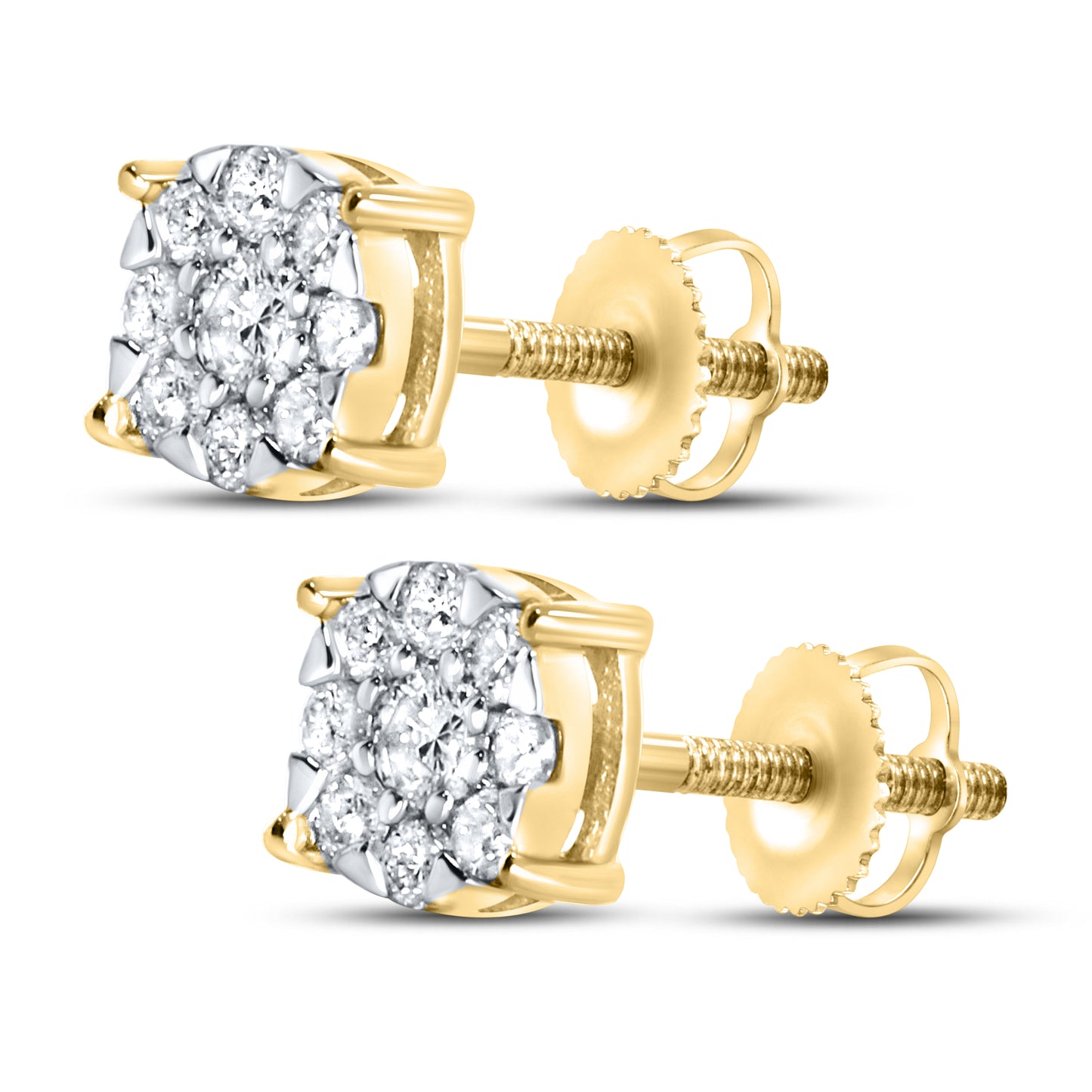 10kt yellow gold 0.23 CTW Diamond Earrings