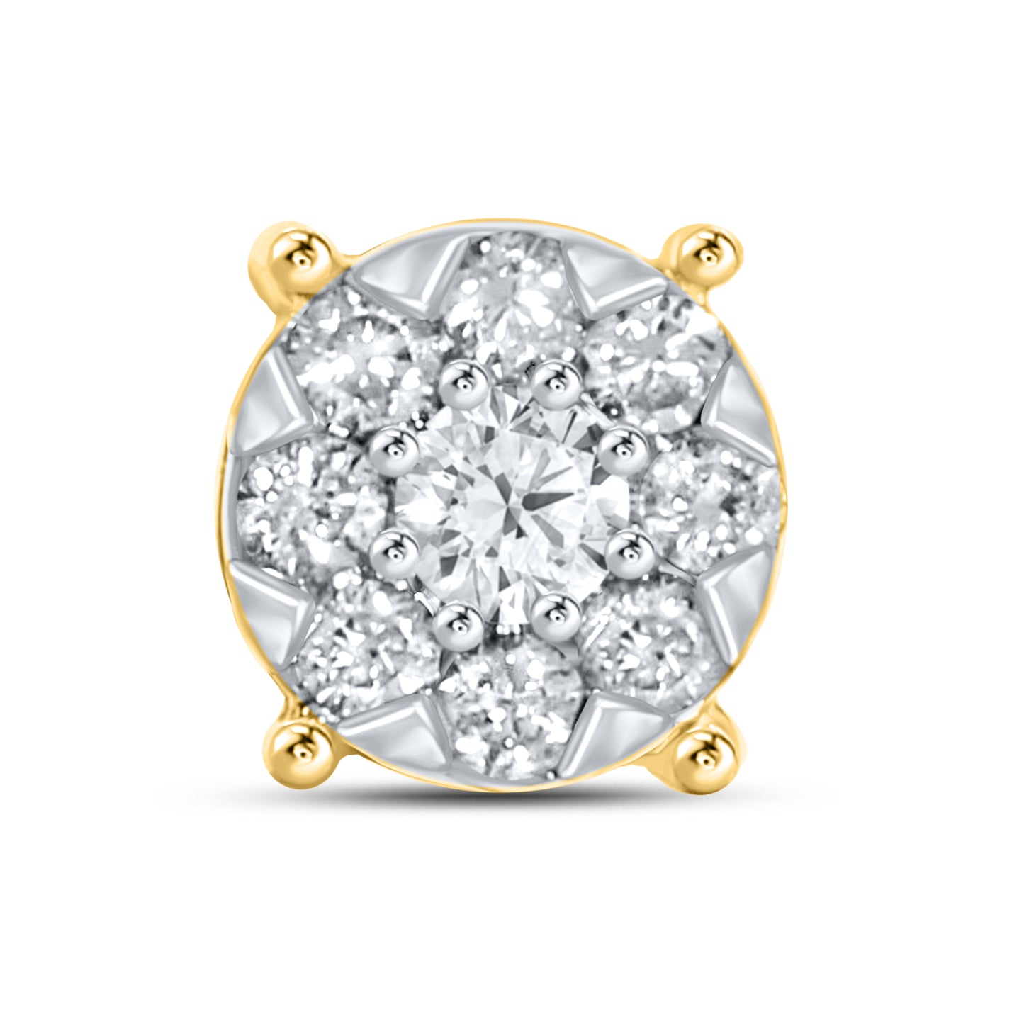 10kt yellow gold 0.23 CTW Diamond Earrings
