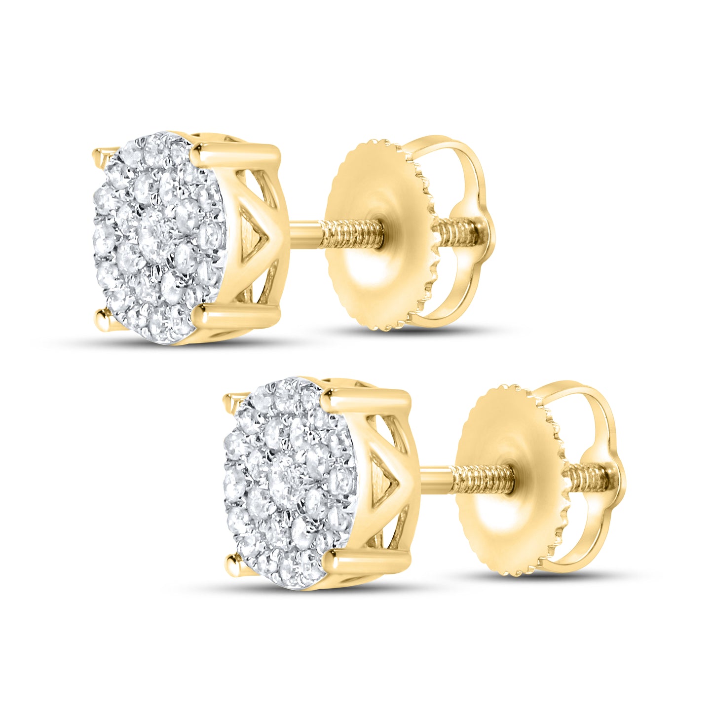10kt yellow gold 0.22ctw Diamond Earrings