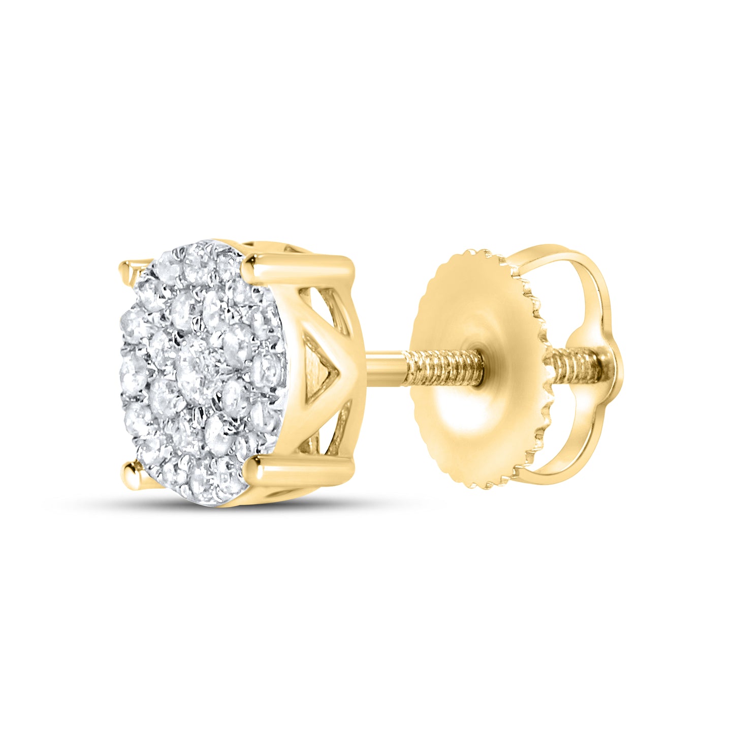 10kt yellow gold 0.22ctw Diamond Earrings